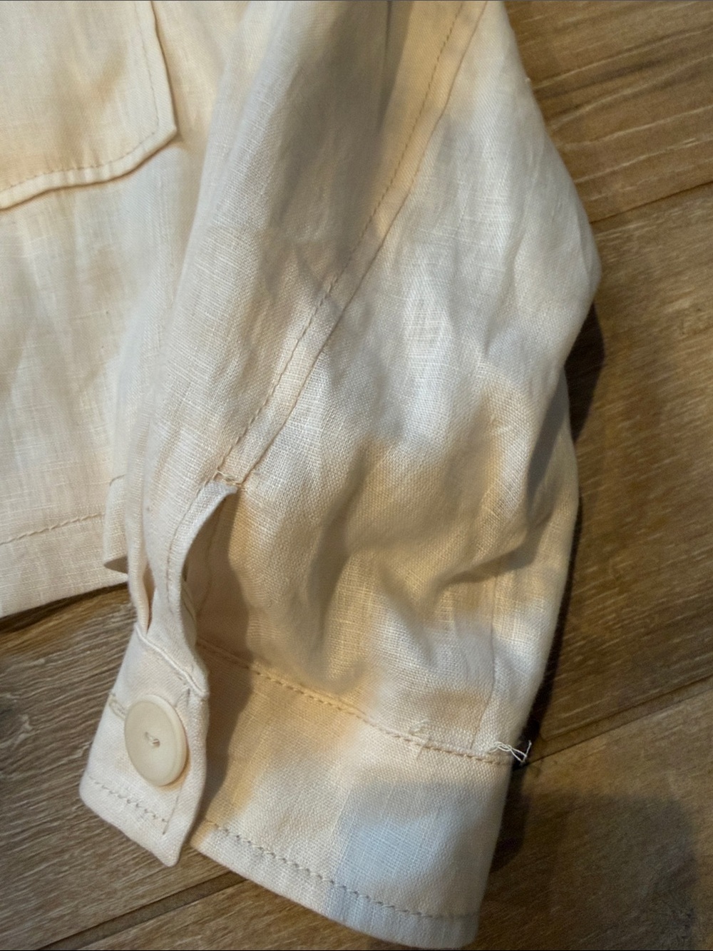 Zara 100% Linen Jacket Small - Picture 5 of 8